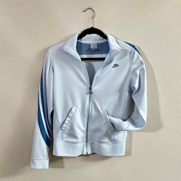 Nike Zip up Track Suit Sweatshirt-Lavender - Picture 1 of 8